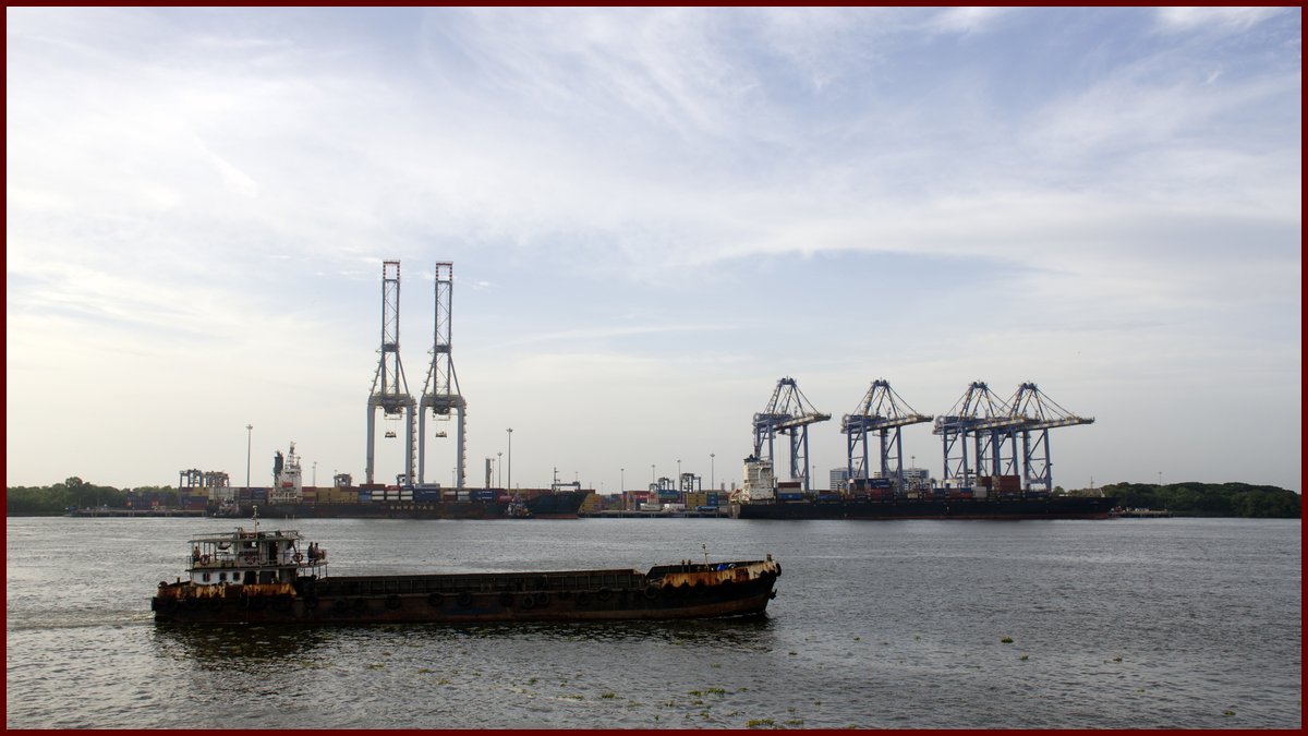 An oil tanker passing Cochin Port near Vallarpadam Island, Kochi, in September 2026 (Wikimedia Commons photo); a general illustration of fuel shipping, not a photo linked to the tax decision